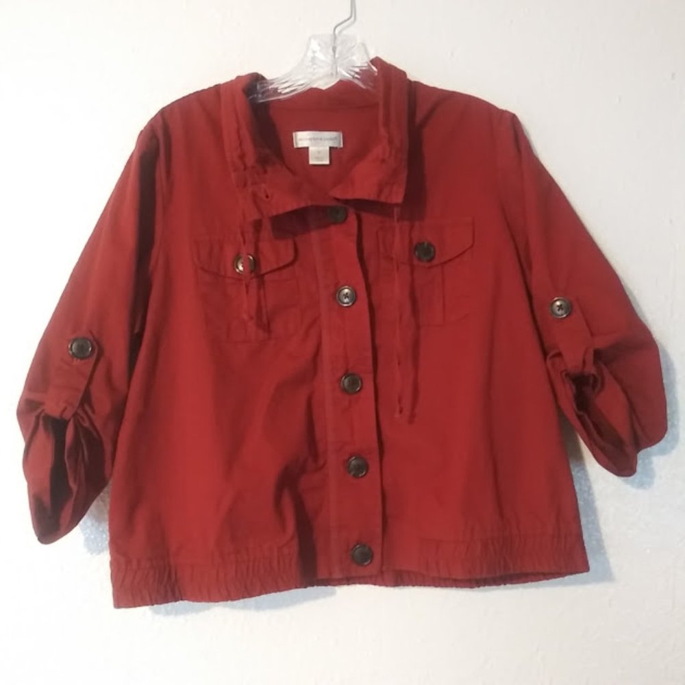 Christopher & Banks women's size M rust colored jacket